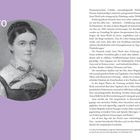 Text "Intro" auf lila Hintergrund. Schwarz-weiß Porträt einer Frau in traditioneller Kleidung. Fließtext rechts.