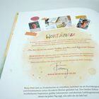 Texte: WORTSCHÄTZE, www.wortschätze.de. Hintergrund: Farben und Fotos, warme Gestaltung.