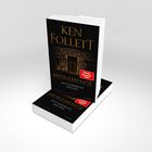 Text: "Ken Follett, Stonehenge, Die Kathedrale der Zeit. Historischer Roman. SPIEGEL Bestseller Autor." Cover eines Buches.