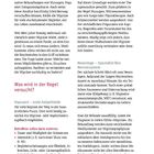 Text: "Migräne – was steckt dahinter?"; "Was wird in der Regel versucht?"; "Hausarzt – erste Anlaufstelle"; "Neurologe – Spezialist fürs Nervensystem". 
Eine Buchseite mit Texten über Migräne, Behandlungsmöglichkeiten und ärztliche Schritte.