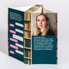 Chatverlauf: „Was hast du gegen Liebe?“ „Gar nichts.“ Rechts ein Porträt von Catherine Walsh und ein kurzer Text über sie.