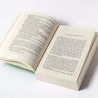 Ein aufgeschlagenes Buch zeigt den Titel "8. Der Durchbruch". Auf cremefarbenem Papier stehen dichte Absätze.