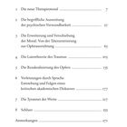 Inhaltsverzeichnis: 1. Die neue Therapiemoral 7; 2. Begriffliche Ausweitung 27; 3. Moralverschiebung 63; 4. Laientheorie 105; 5. Resakralisierung 135; 6. Sprachverletzungen 177; 7. Tyrannei der Werte 217; 8. Schluss 255; Anmerkungen 271.