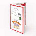 „Lieblingsorte Frankfurt“ von Nadja Mayer, aktualisierte Neuausgabe. Illustration einer „Trinkhalle“ im Vordergrund.