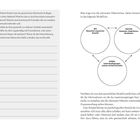Links Fragen zu Rollen und Unterstützung, gefolgt von Linien. Rechts Diagramm: BIO, PSYCHE, SOZIAL. Text über Einsichten.