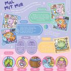 "Mal mit mir" - Tipps und Tricks für Cozy-Coloring-Seiten. Beleuchtung, Schatten, Marker- und Strukturideen mit Illustrationen.