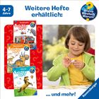"Weitere Hefte erhältlich: Feuerwehr, Dinosaurier, Pferde Sticker Heft. Ein Kind spielt mit einem Sticker. Ab 4-7 Jahre."