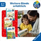 4-7 Jahre, Weitere Bände erhältlich: Drei Kinderbücher, Mutter liest Kind vor. Logo einer Kinderbuchreihe.