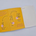 Texte: "Inneres Kind", "Du", "Innere Oma". Beschreibt eine gedruckte Illustration mit drei Figuren und Pfeilen auf gelbem Hintergrund.