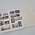 Links: „Zuhause“, rechts: „PIPER“, darunter „Thomas Schlesser“, darüber mehrere Kunstbilder mit Beschreibungen.