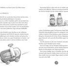 Textpassagen über Hauswichtel Heimlich, der Dinge wiederverwertet, Tinkturen herstellt und alles in einem Notizbuch notiert.