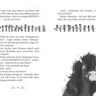 Auf der linken Seite: "REITPONY" und "SCHNUPPERREITSTUNDE". Unten rechts: Illustration eines Ponys mit zerzaustem Haar.