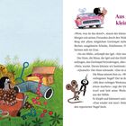 **Aus Alt mach Neu, kleiner Maulwurf!** Links eine Illustration mit Unrat und einem Maulwurf, rechts Text über Recycling.