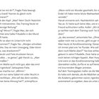 Zwei Buchseiten mit einem Dialog über Mathematik und Training. Figuren diskutieren über ihre Fähigkeiten und Sorgen. Seitenzahlen 8 und 9.