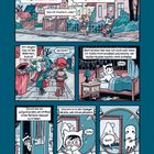 Comic: Zwei Kinder sprechen in der Stadt über Geister. Eines erinnert sich, nachts im Bad einen Geist gesehen zu haben.