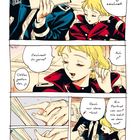 Comic: Ein Mann zeigt einer Frau eine Zeichnung. Texte: „Ich habe dich gezeichnet“, „Ach ja?“, „Zeichnest du gerne?“, „Offen gestanden, ja.“