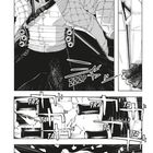 ZZZP, TRA, TA. Charakter mit gepolsterter Jacke und Patronenhaltern, schwingt ein Schwert. Explosion im Hintergrund.