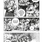 Ein Manga mit Abenteurern im Wald. Texte: „Wartet!“, „Wir sind keine Kameraden...“, „Es geht darum...“, „Lass sie...“, „Hah...“, „Der Nebel...“.