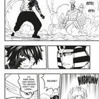 Text: "Riesel", "Selene!!", "Ich habe wohl den Großteil meiner Kraft verloren...", "Wabwumm". Szenen aus einem Manga mit Kämpfen.