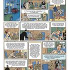 Eine Comicseite: Text beschreibt Gespräche in einem Club. Illustration von Personen in einem eleganten Raum. Spannung zwischen Charakteren.