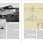 "Dreiseitenriss der DFS 39. Beschreibung: Einsitziges Versuchs- und Sportflugzeug. Spannweite: 10,21 m." Links Fotos von Flugzeugen.