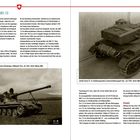 "Leichter Panzer 51 (AMX-13)" steht oben. Zwei Bilder von Panzern; links historisch in der Natur, rechts in einer Halle. Texte beschreiben Entwicklung und Einsatz.