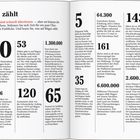 "Das zählt" in großer Schrift. Verschiedene Absätze mit Fakten über Rügen. Zahlen und kurze Erklärungen.