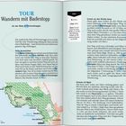 TOUR Wandern mit Badestopp. An der Baia di Porto Selvaggio. Infos: Länge 10 km. Karte zeigt Route entlang der Küste.