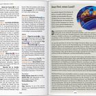 Links steht: "Von Nizza nach Monte-Carlo", rechts: "Neuer Fürst, neues Land?". Texte über Hotels, Essen und Aktivitäten.