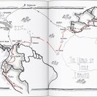 Links eine leere Buchseite. Rechts steht "PROLOG". Text beschreibt Zweifel und Erlebnisse auf Gran Canaria. Seitenzahl 7.