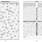 Links: Ein Schwedenkreuzworträtsel mit vielen Hinweisen. Rechts: Vier Sudoku-Rätsel mit den Schwierigkeitsgraden "Sehr leicht", "Mittel" und "Leicht".