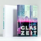 GLASZEIT LEH-WEI LIAO. Roman. Buntes Buchcover mit abstrakter, verschwommener Farbgestaltung in Pastelltönen.