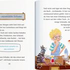 Titel: Der verzweifelte Erfinder. Emil bastelt im Gartenhaus. Katze Leonardo fragt nach Erfindern. Emil denkt an Archimedes.