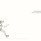 „Aber die Rollschuhe? Die waren absolut kein Fehler.“ Illustration eines lächelnden Mädchens auf Rollschuhen.