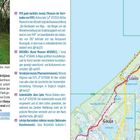 Karte der Region Saulkrasti. Text beschreibt Sehenswürdigkeiten in Pabaži und Riga, darunter Museen und Denkmäler.