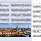 **Highlight: Altstadtinsel Lübeck** - Beschreibung der historischen Bedeutung und Sehenswürdigkeiten der Lübecker Altstadt. Unten: "Lübeck, Stadtpanorama".