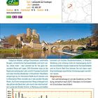 "Lahnradweg: Länge 250 km, Lahn. Start: Lahnquelle. Ziel: Lahnstein. Land: HE, NW, RP. Radweg: 68% befestigt, 10% unbefestigt."