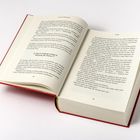 Offenes Buch, Doppelseite 42-43. Text über eine unverschlossene Tür, Vorzimmer, und das Geheimnisvolle eines Gebäudes.