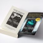 Links: "Ein Copycat-Killer geht um in New York..." und rechts: "Hinter einem tödlichen Streit...". Zwei Bücher von J.D. Robb.