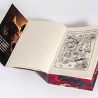„Für dich allein würde ich ganze Welten niederbrennen. Dein Roark.“ Karte der Reiche von Stigandr in einem Buch.