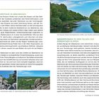 Seite 1: "Auf Museumstour in Ibbenbüren". 
Seite 2: "Wanderungen zu den Felsen der Dörenther Klippen". 
Bild oben: Flusslandschaft. 
Bild unten: Felsen.
