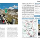 Tour-Tipp: Großglockner-Hochalpenstraße. Schwierigkeit: Mittel. Strecke: 280 km. Karte mit Route. Motorradbiker auf Bergstraße.