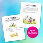 Texte: "Die Kombination", "Die Gestaltung", "Mit Tipps zum Kolorieren und Gestalten." Illustration: Zwei Mäuse picknicken.