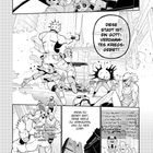 Das ist eine Comicseite mit viel Action. Text: "Diese Stadt ist ein gottverdammtes Kriegsgebiet!" Mehrere Charaktere, Explosionen und Gebäude.