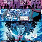 Comic-Illustration: Menschenmenge, zentrale Person mit leuchtenden Augen und erhobener Hand, viele Sprechblasen mit Diskussion.