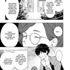 Dieses ist eine Manga-Seite mit verschiedenen Charakteren, die über Bilder sprechen.