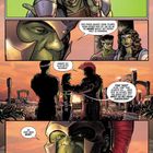 Comic-Szenen mit Dialogen über Zeitdauer und Versprechen. Figuren in Rüstung und Publikum im Hintergrund.