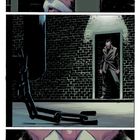 Text: "...Gotham." und "Diese verfluchte Stadt." Ein Mann mit weißem Bart schaut aus einem Fenster; ein anderer steht vor einer Tür.
