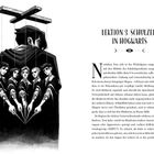 Text: "Lektion 3: Schulzeit in Hogwarts". Illustration: Eine Person mit Marionettenfäden, die fünf Figuren steuert.