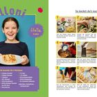 "Für den großen Hunger", "Cannelloni", "Stella, 8 Jahre". Rezept, Zutaten, Schritte: 1-9 mit Bildern. Mädchen hält Teller.